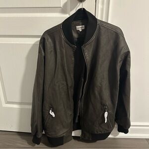 superdown Faux Leather Bomber